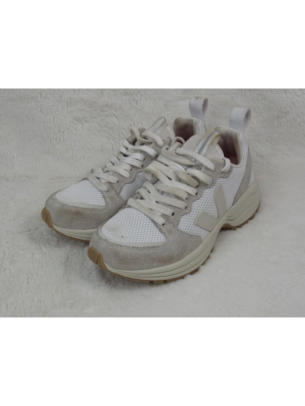 Veja Venturi Womens Shoes Size 5 White Suede Mesh Comfort Casual Sneakers